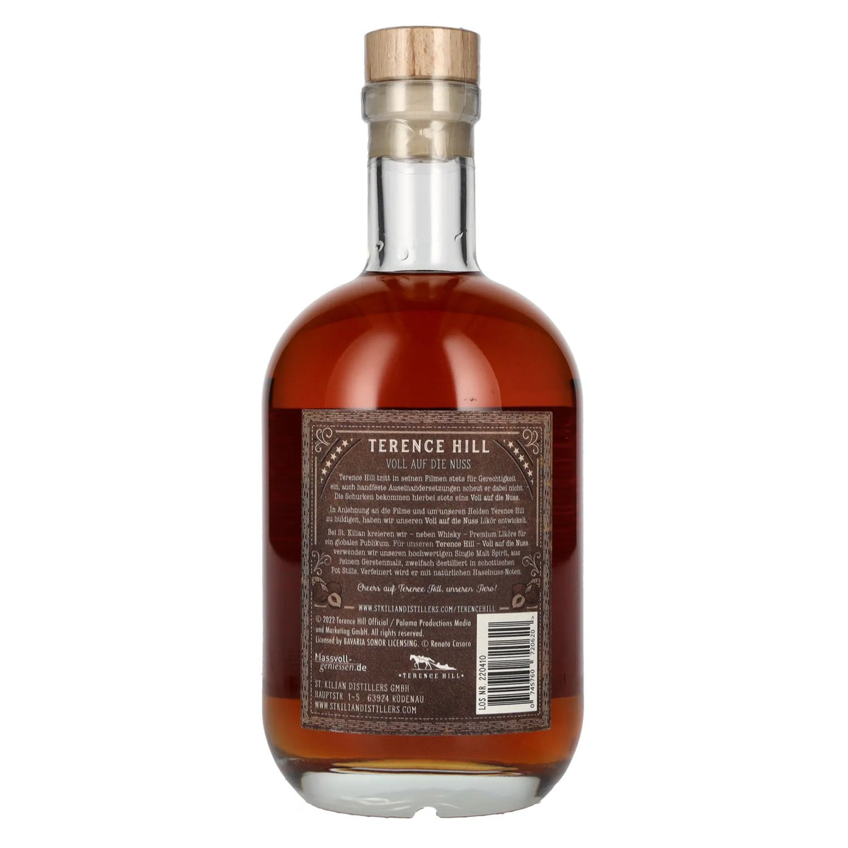 Terence Hill THE HERO Voll Auf Die Nuss Hazelnut Liqueur 21% vol. 0.7l