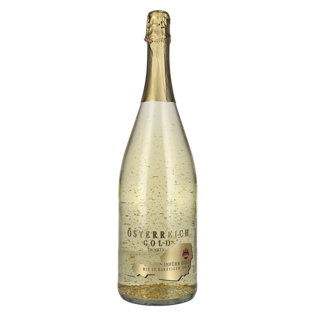 Autriche Gold - à la feuille d'or 23 carats, 9,5 % vol., 1,5 l