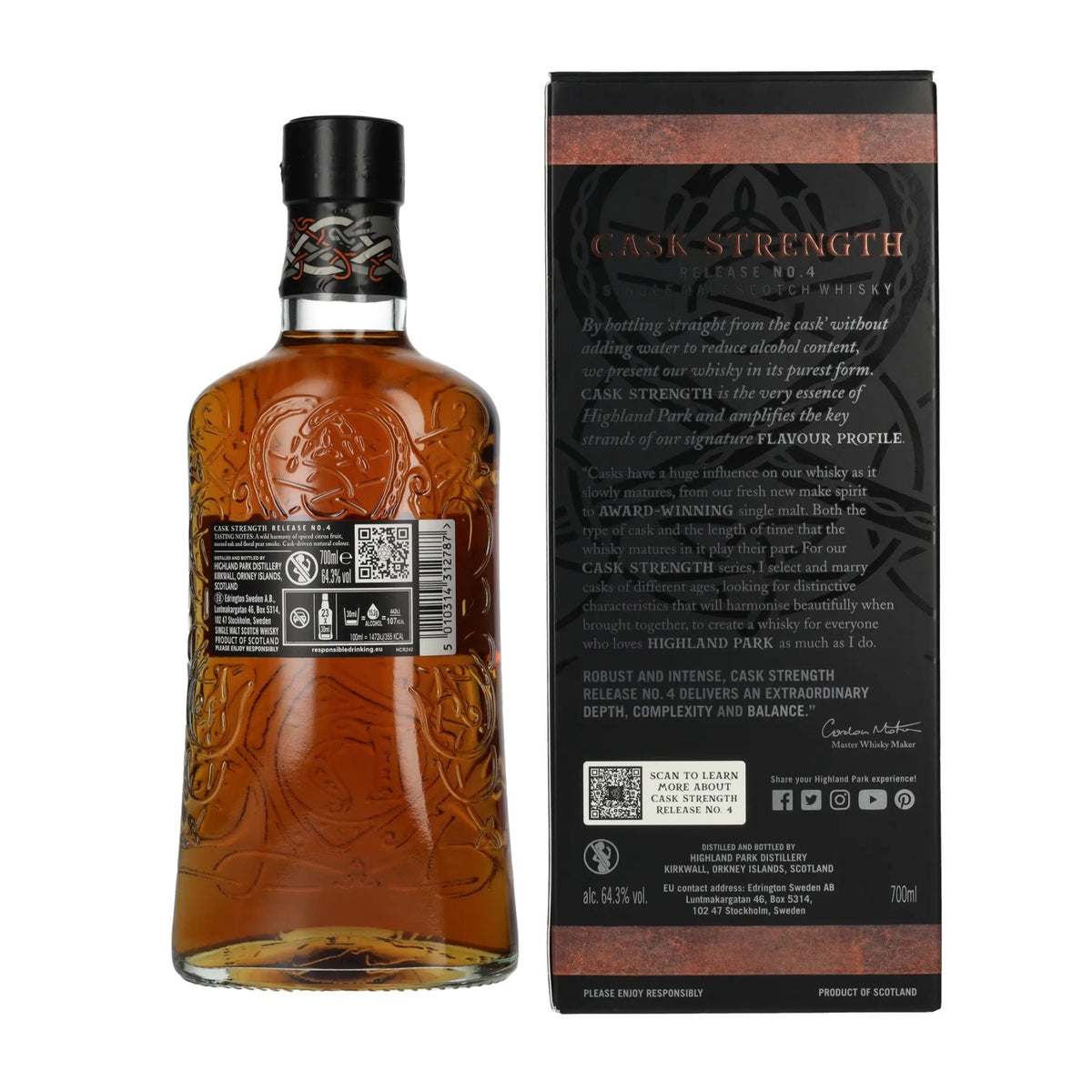 Highland Park CASK STRENGTH Release 4 64,3% Vol. 0,7l in Geschenkbox