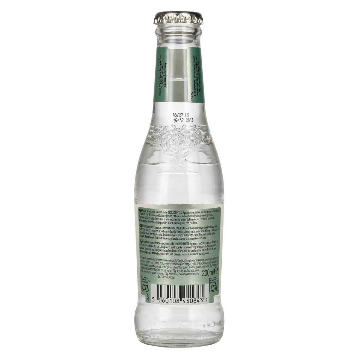 Eau tonique à la fleur de sureau Fever-Tree, 24 x 0,2 l