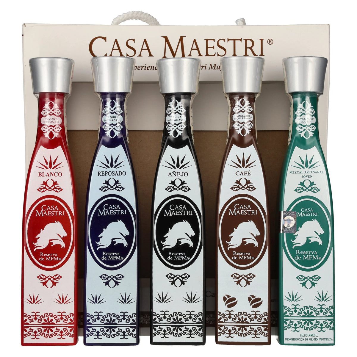 Casa Maestri MFM Tequila Gift Set 40% Vol. 5x0,1l