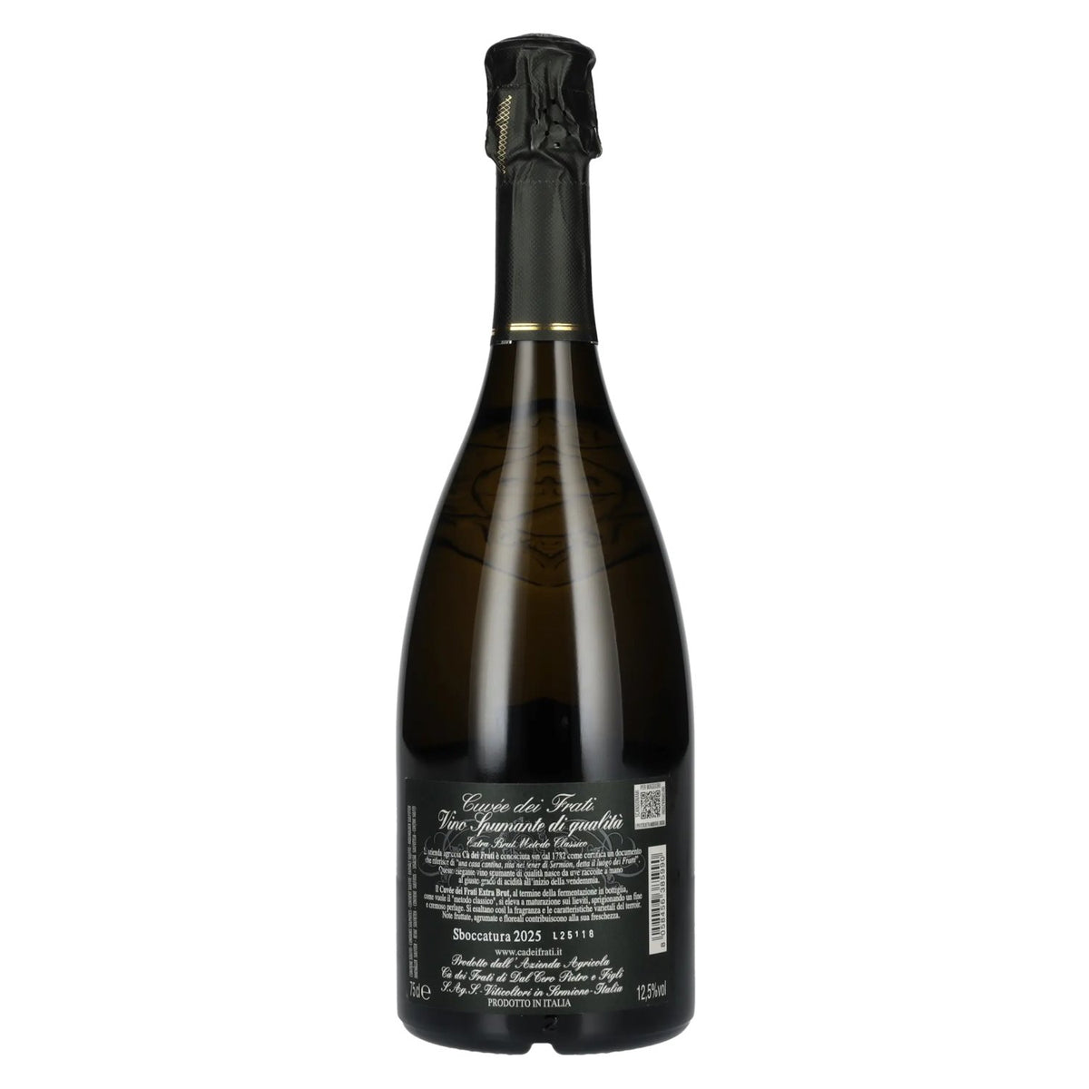 Cà dei Frati Cuvèe dei Frati EXTRA BRUT V.S.Q. Met Klasse 2025 12,5% Vol. 0,75l
