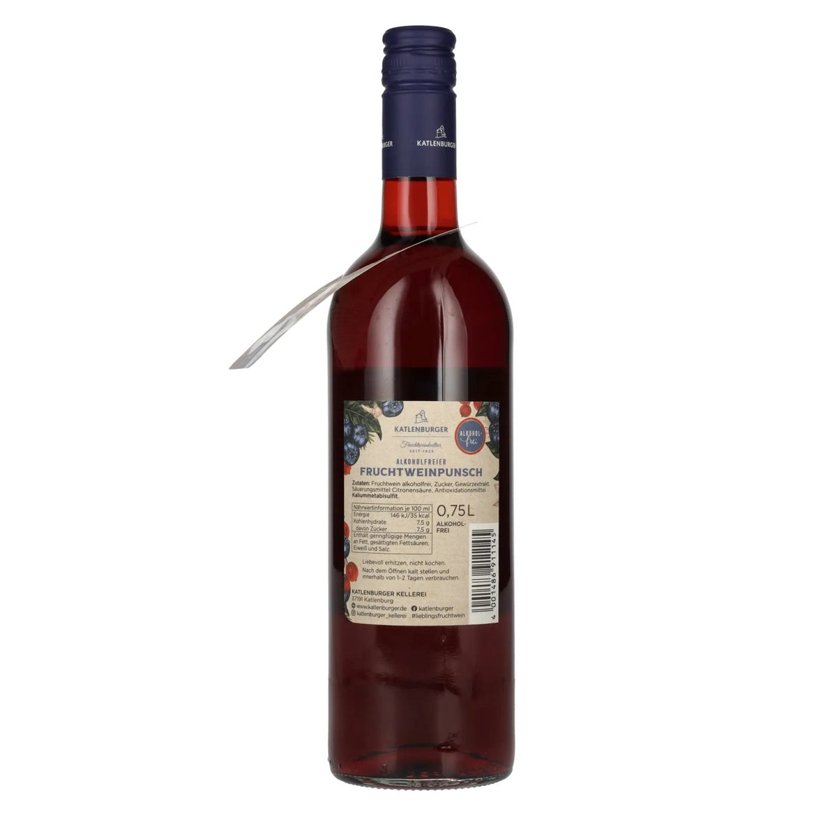 Katlenburger alcoholvrije glühpunsch 0,75 l