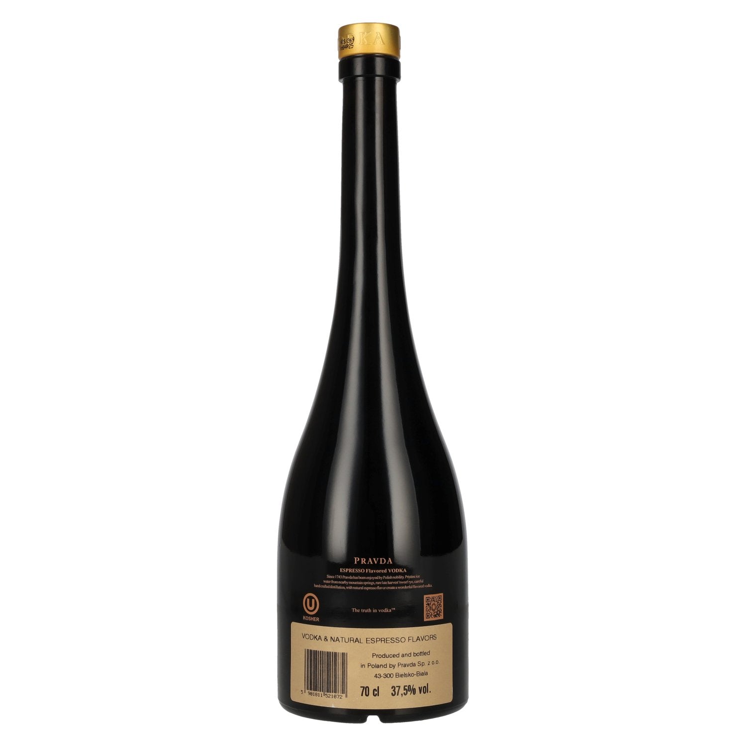 Pravda ESPRESSO Vodka aromatisée 37,5% vol. 0,7l