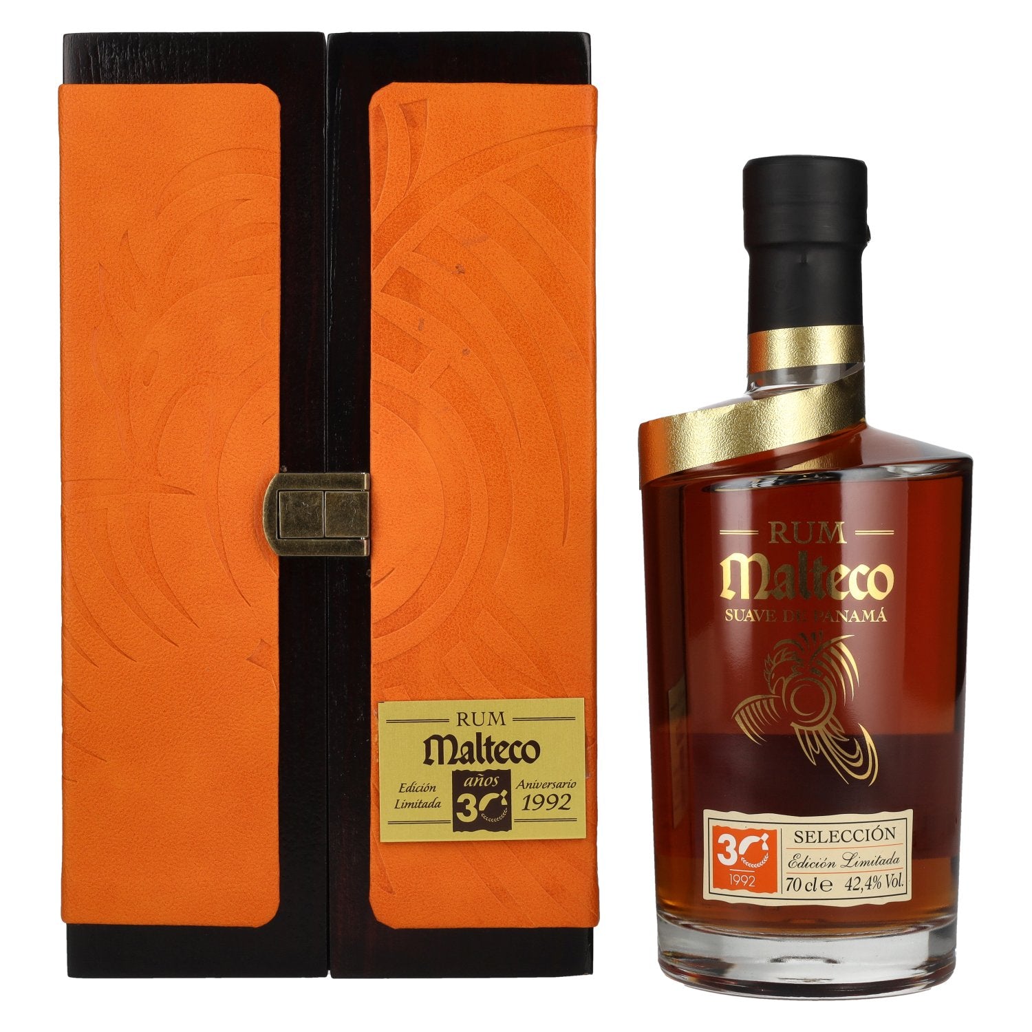 Ron Malteco 30 Años SELECCIÓN Edición Limitada Aniversario 1992 42,4% Vol. 0,7l in wooden box