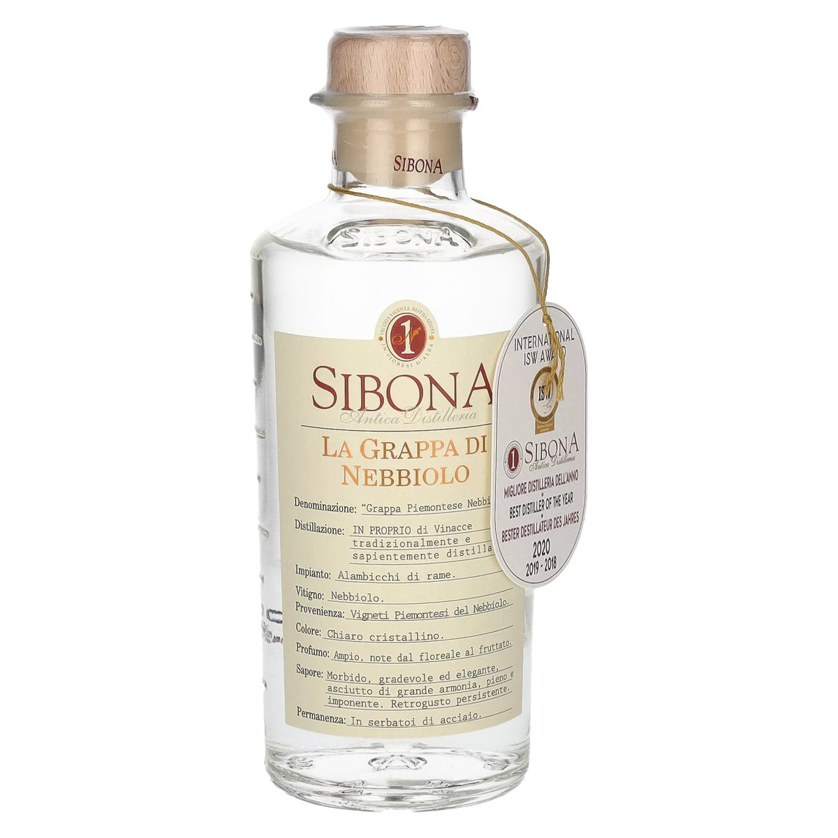 Sibona La Grappa di NEBBIOLO 40 % vol. 0,5 l