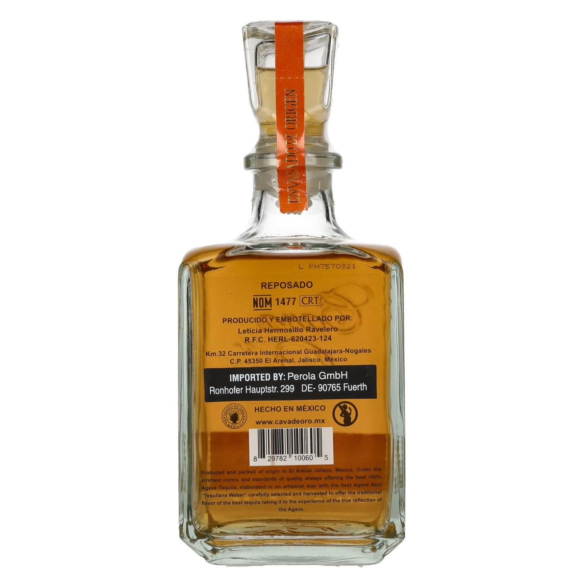 Gran Cava de Oro Tequila REPOSADO 100% Blue Agave 40% ABV 0.7l