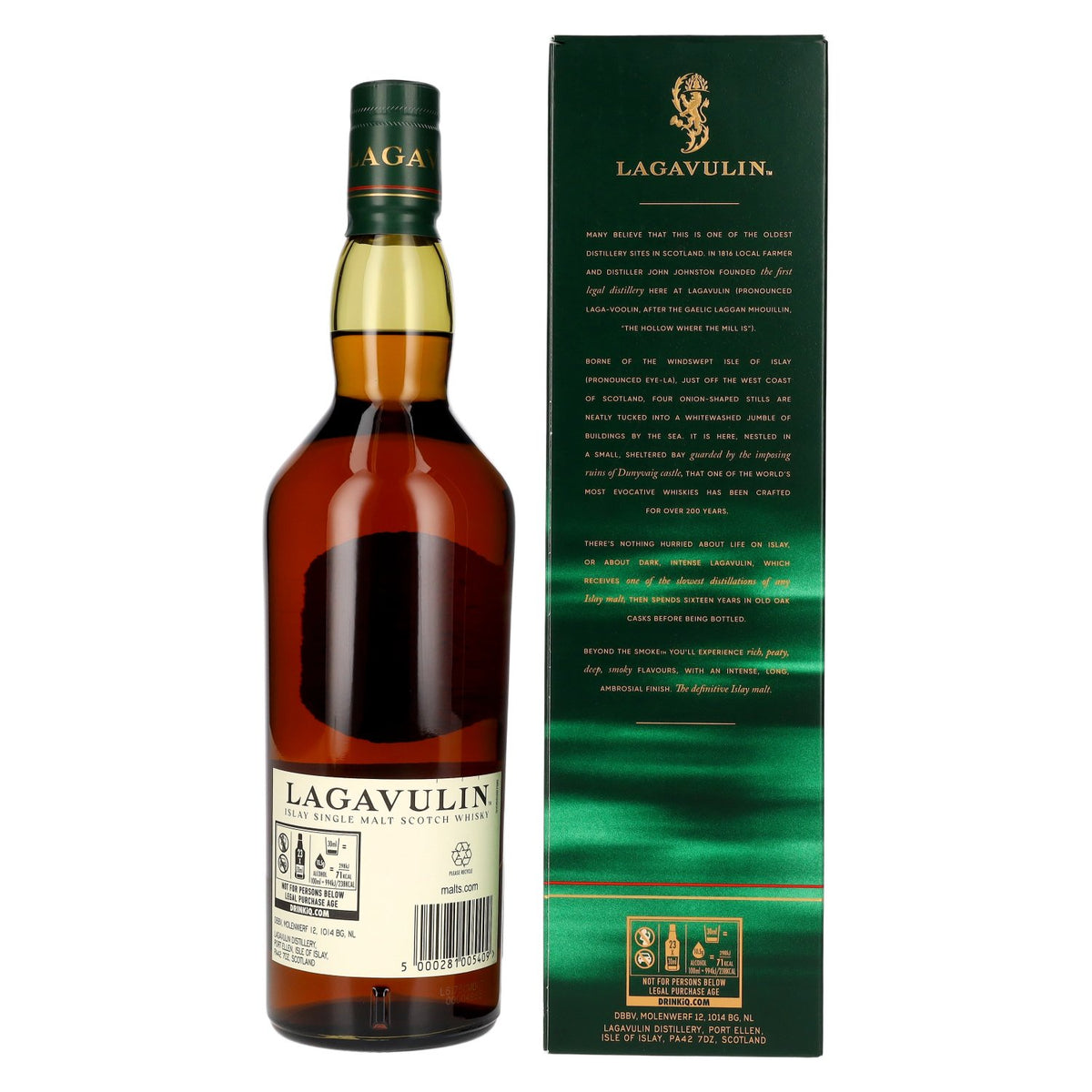 Lagavulin 16 Years Old Single Malt Whisky 43% vol. 0,7 l in geschenkverpakking
