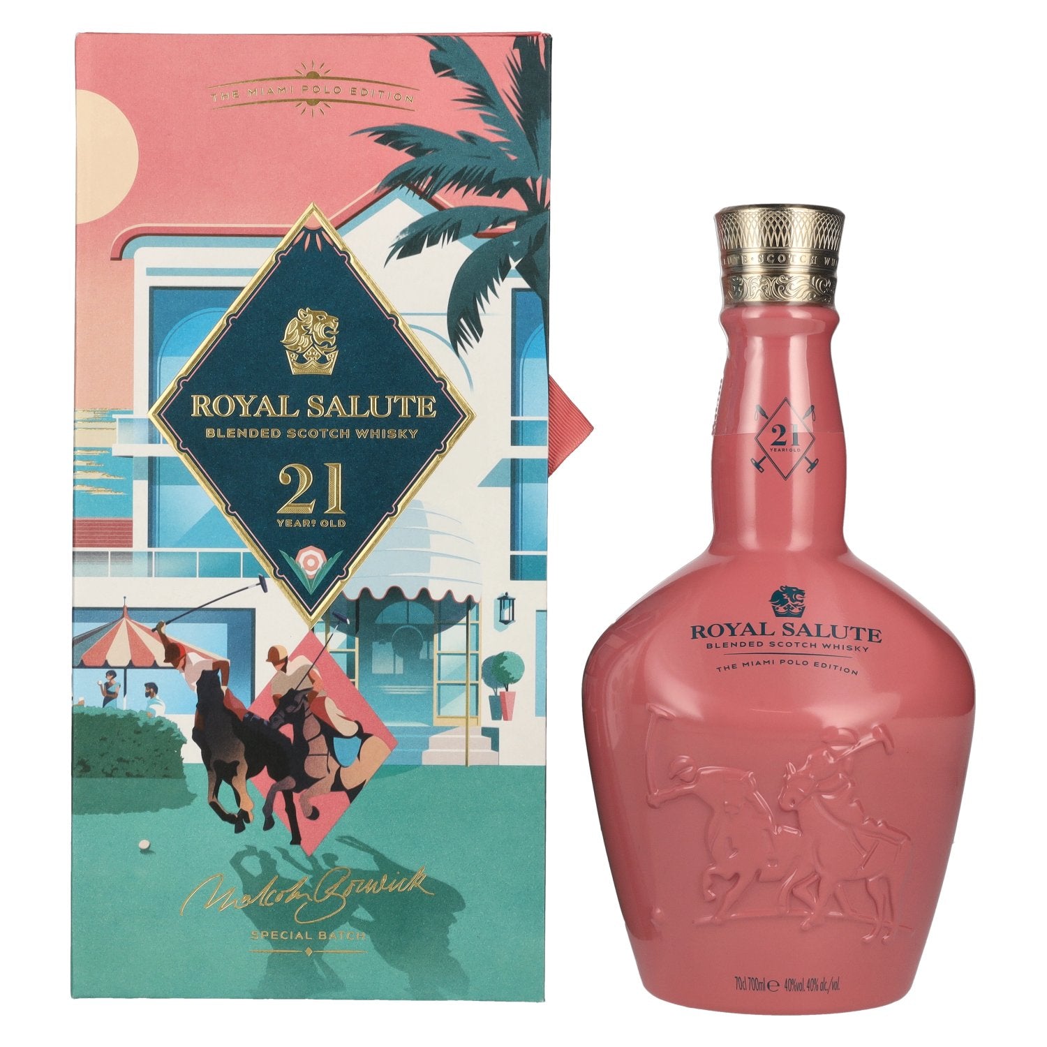 Royal Salute 21 Years Old THE MIAMI POLO EDITION Blended Scotch Whisky 40% Vol. 0,7l in gift box