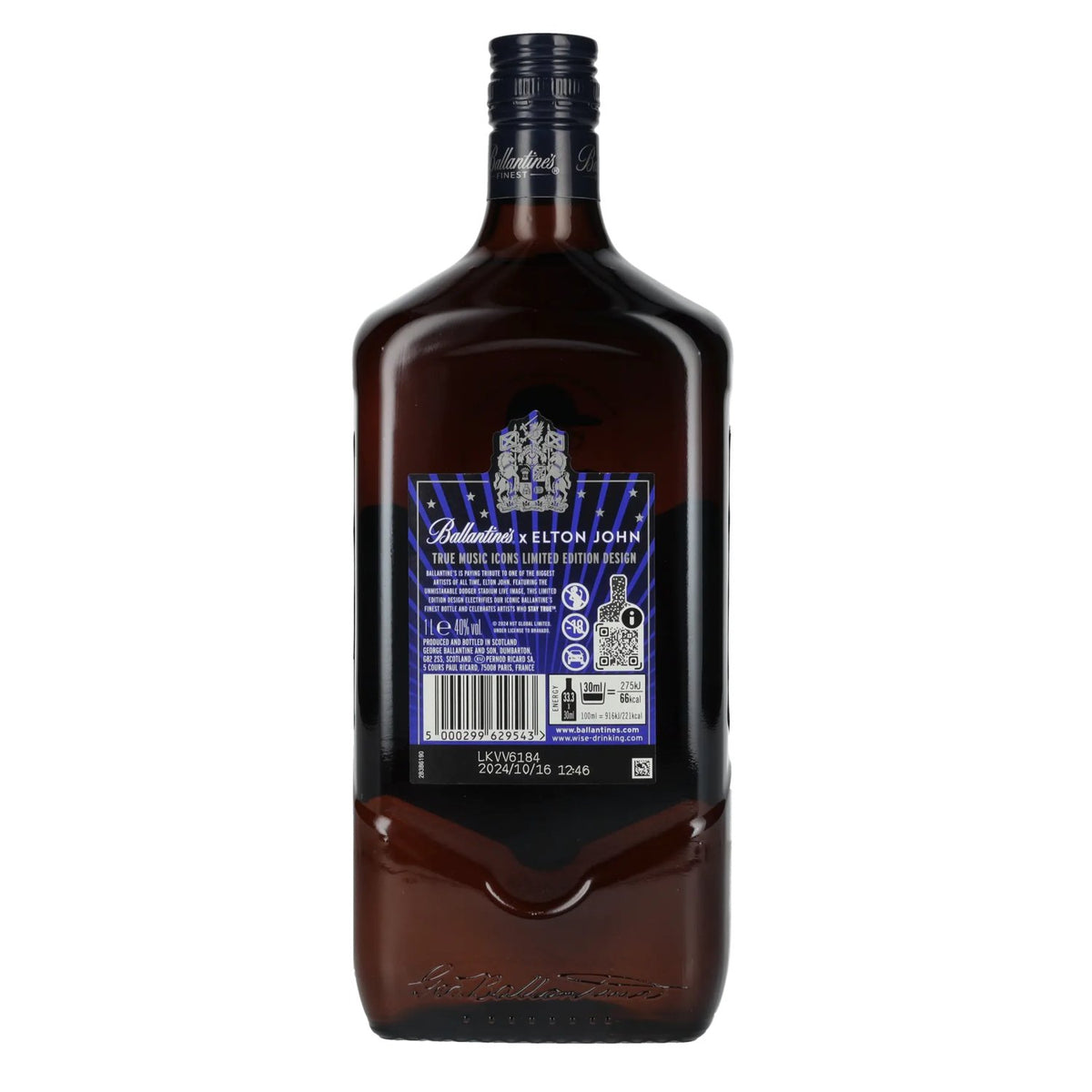 Ballantine's FINEST Blended Scotch Whisky ELTON JOHN Édition limitée 40 % vol. 1 l