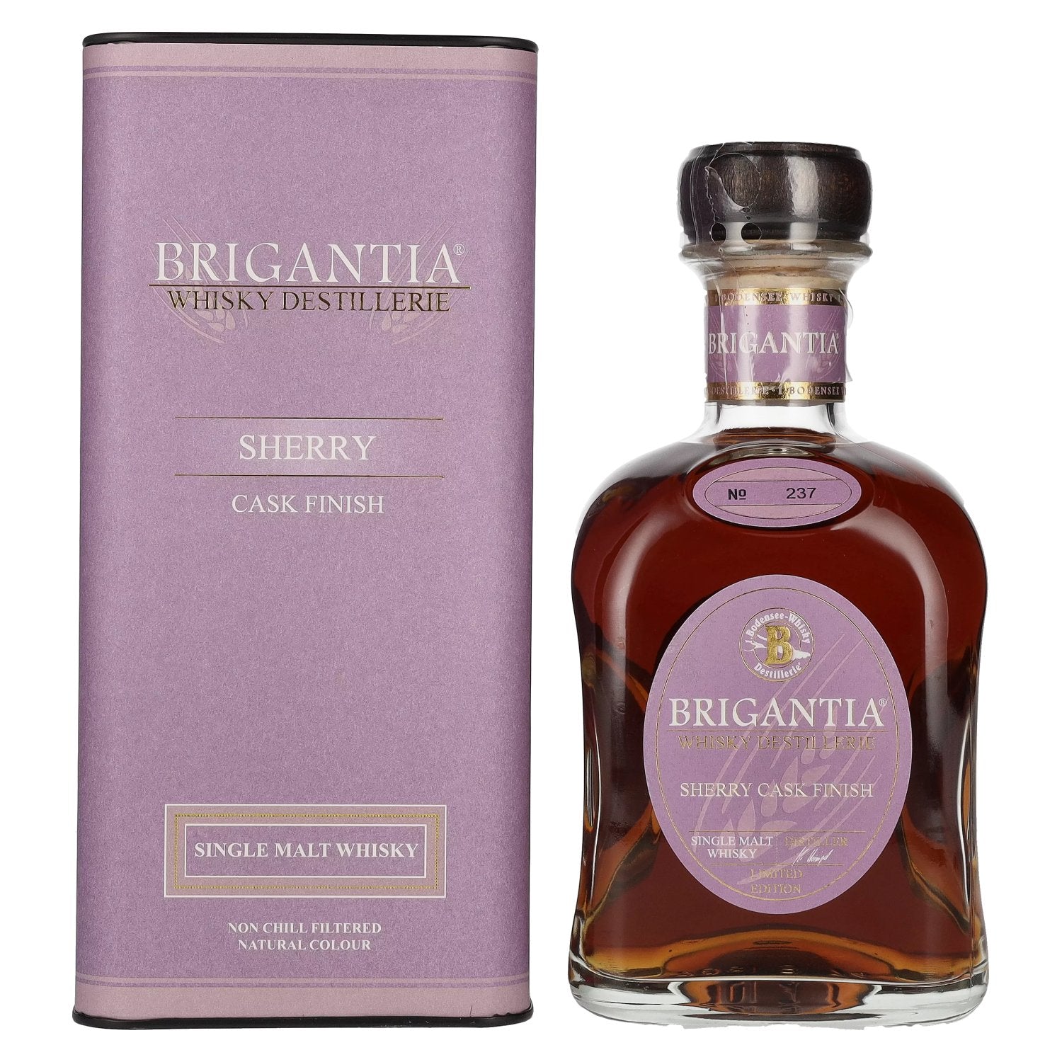 Steinhauser BRIGANTIA Single Malt Whisky SHERRY Cask Finish 46% Vol. 0,7l in Geschenkbox