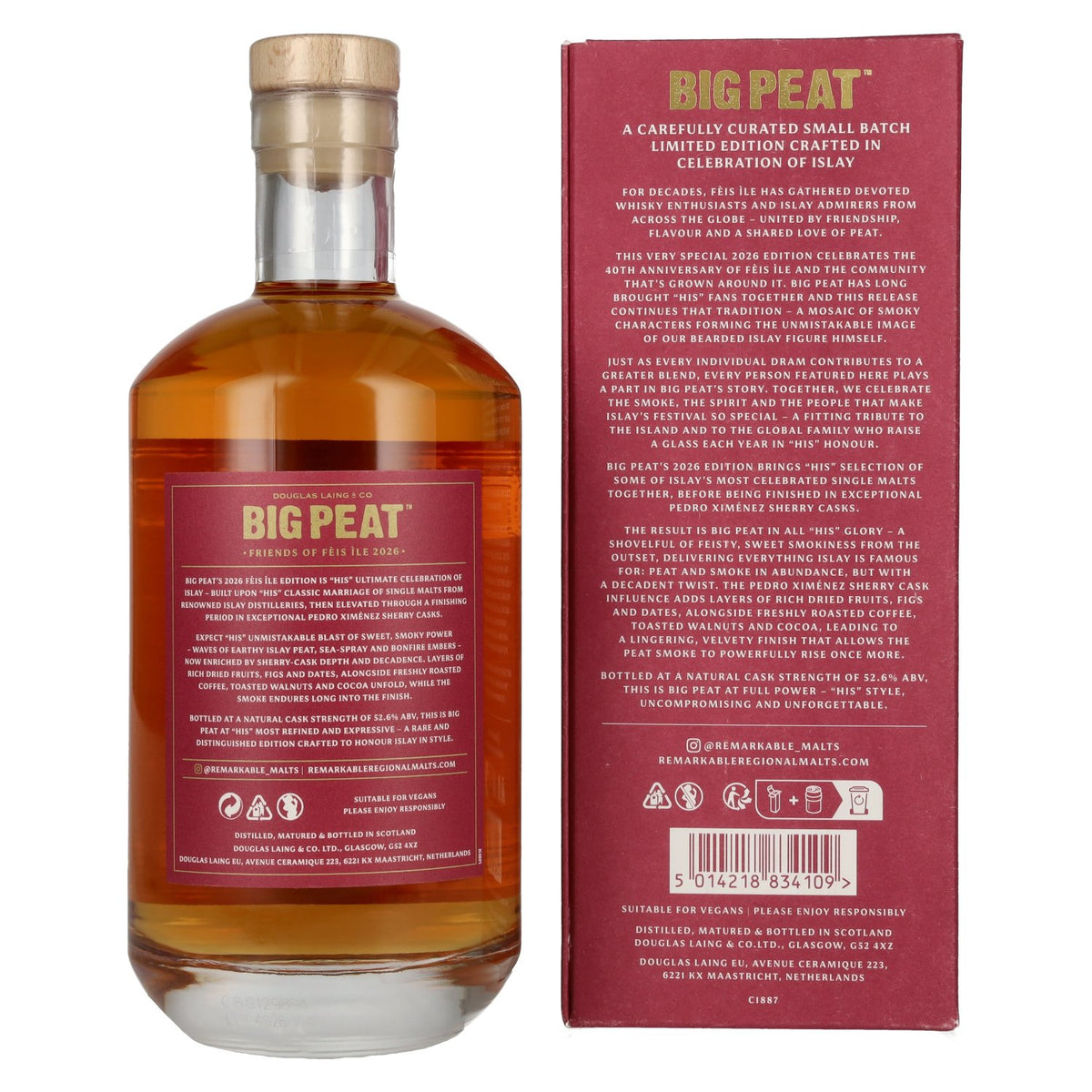 Douglas Laing BIG PEAT Pedro Ximénez Sherry Cask Finish Féis Ìle 2026 52,6% Vol. 0,7l in Geschenkbox