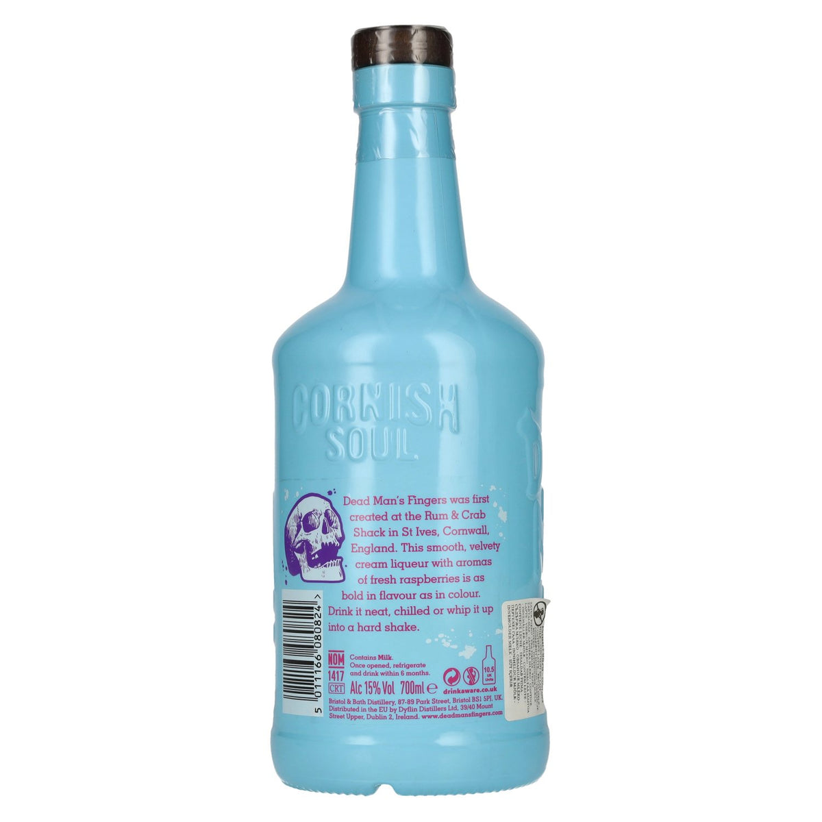 Dead Man's Fingers Blue Raspberry Tequila Cream Liqueur 15% ABV 0.7l