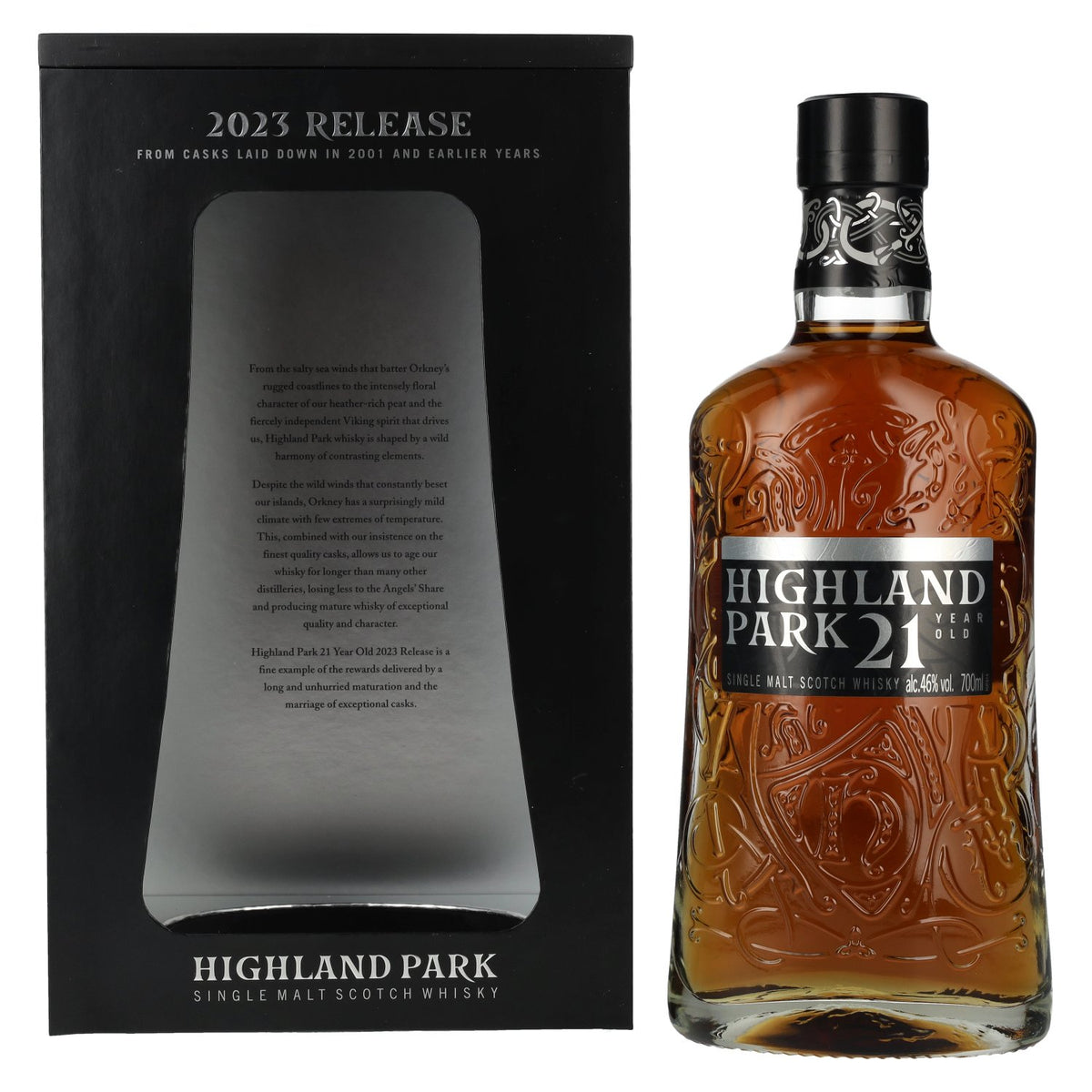 Highland Park 21 Years Old, 2023 Release, 46% ABV, 0.7 litres, in a gift box