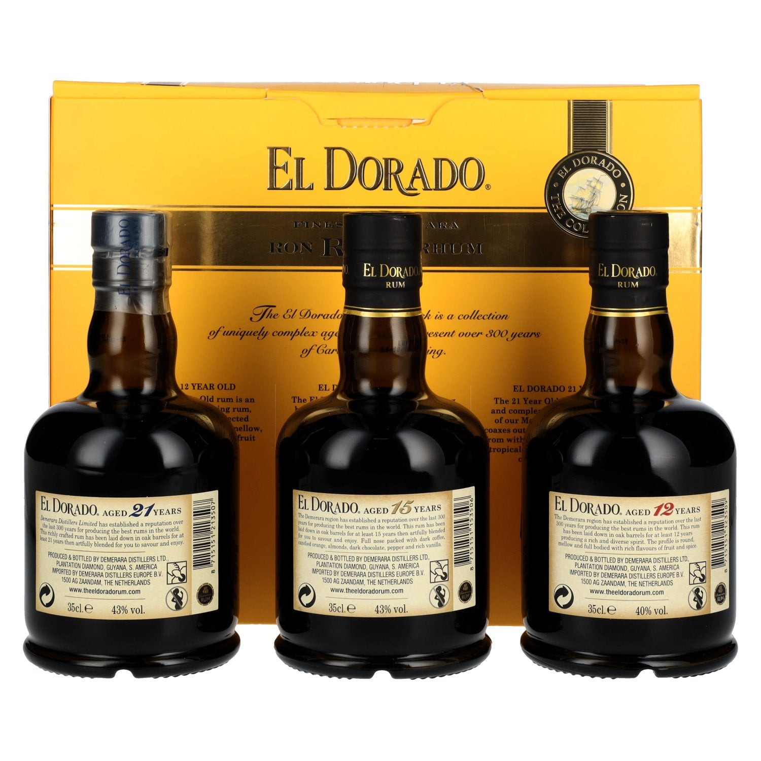 El Dorado The Collection Set 42% Vol. 3x0,35l in Geschenkbox