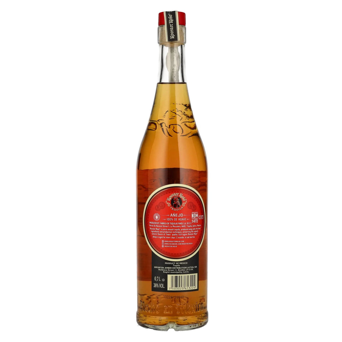 Tequila Rooster Rojo AÑEJO 100 % d'agave, 38 % vol., 0,7 l