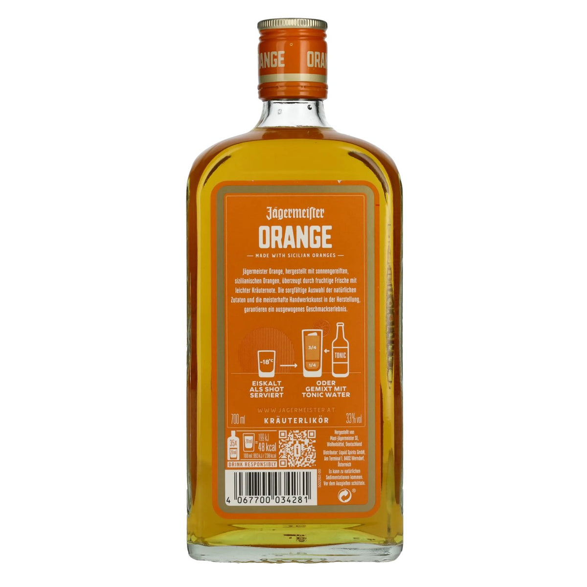 Jägermeister Orange 33% vol. 0,7 l