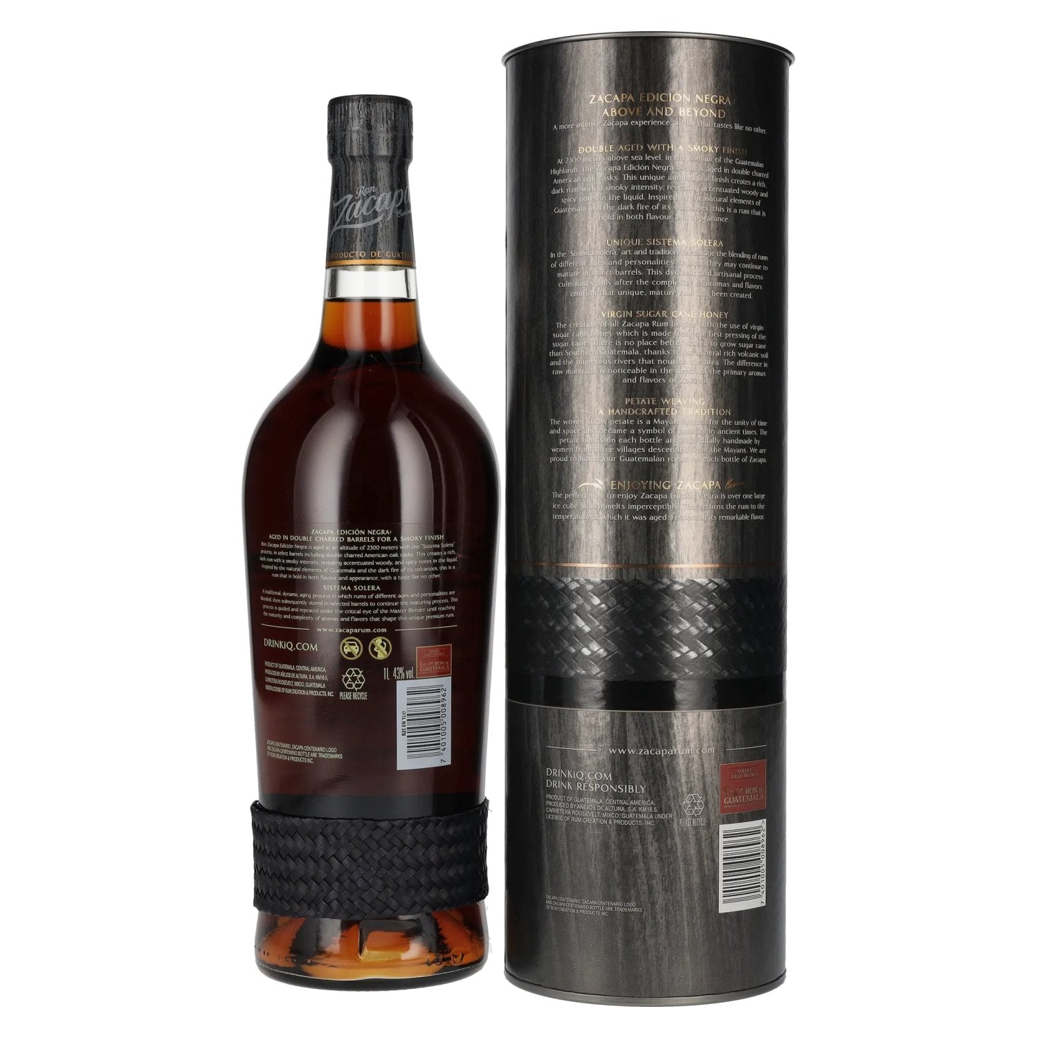 Ron Zacapa Centenario EDICIÓN NEGRA Sistema Solera Gran Reserva 43% Vol. 1l in Geschenkbox