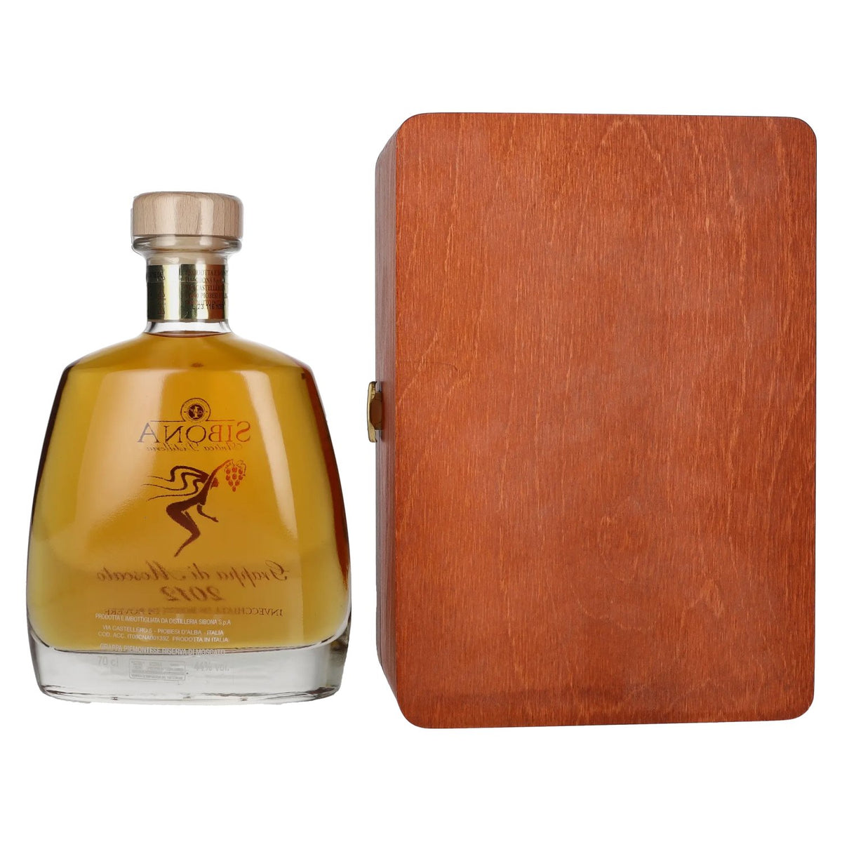 Sibona RISERVA SPECIALE Grappa di Moscato MILLESIMATA 2012 44% Vol. 0,7l in Holzkiste