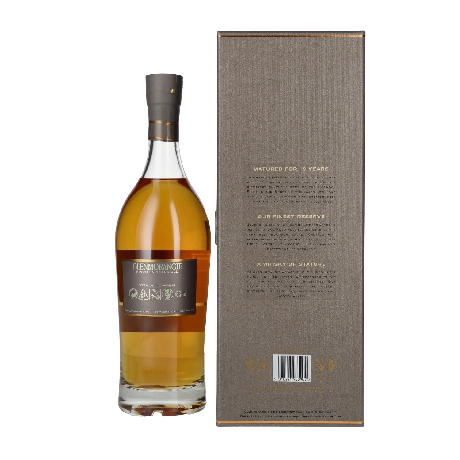 Glenmorangie FINEST RESERVE 19 Years Old Highland Single Malt 43% Vol. 0,7l in geschenkverpakking