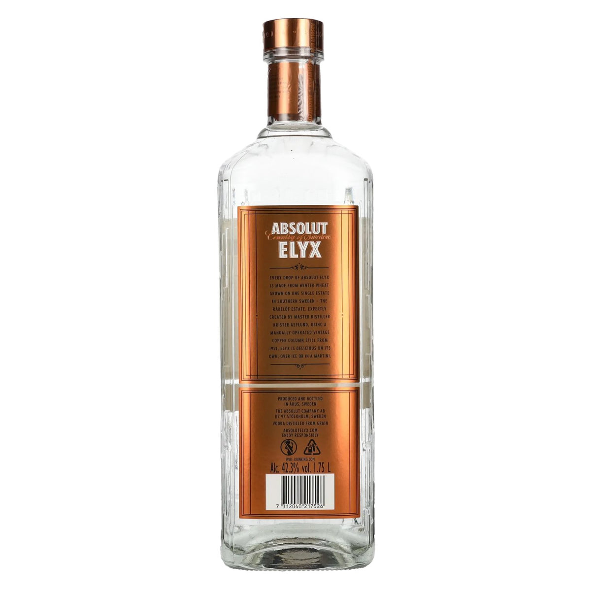 Absolut Vodka ELYX 42.3% ABV 1.75l