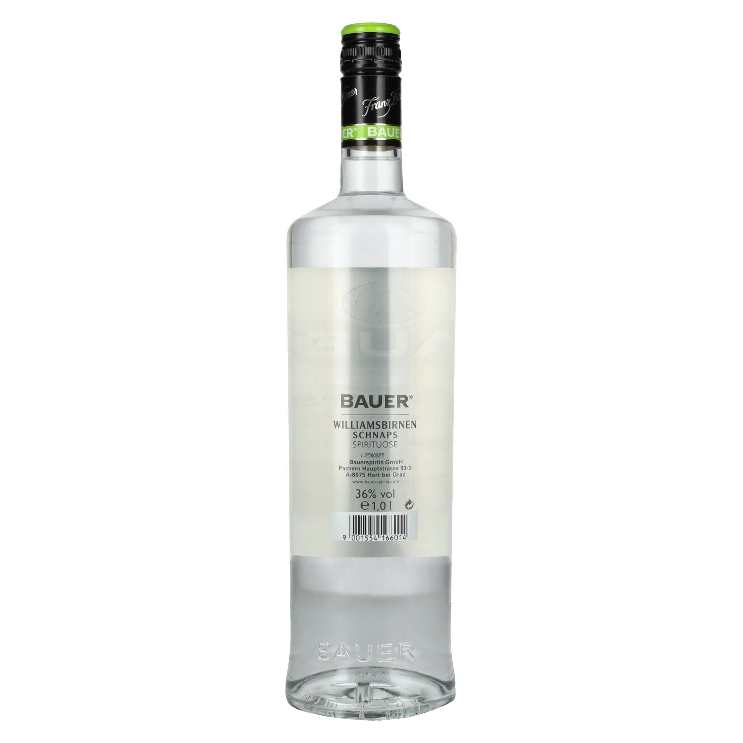 Bauer Williamsbirnen Schnaps 36% Vol. 1l