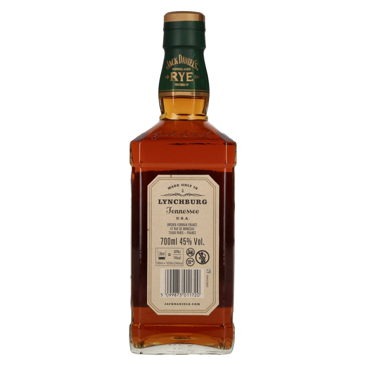 Jack Daniel's Tennessee RYE Straight Rye Whiskey 45 % vol. 0,7 l