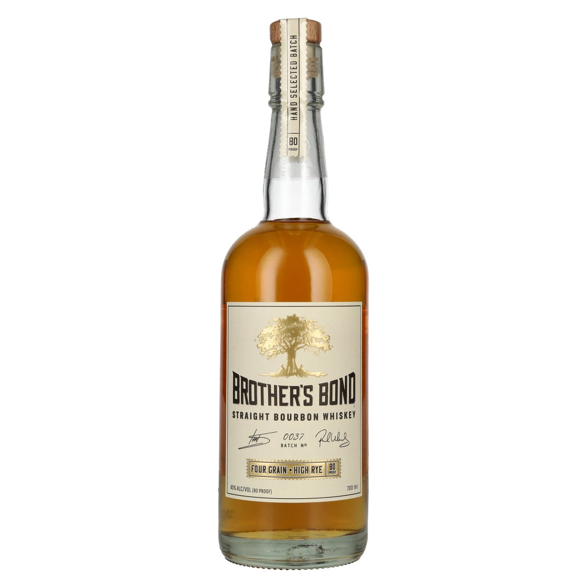 Brother's Bond Straight Bourbon Whiskey Batch No. 0037 40% Vol. 0,7l