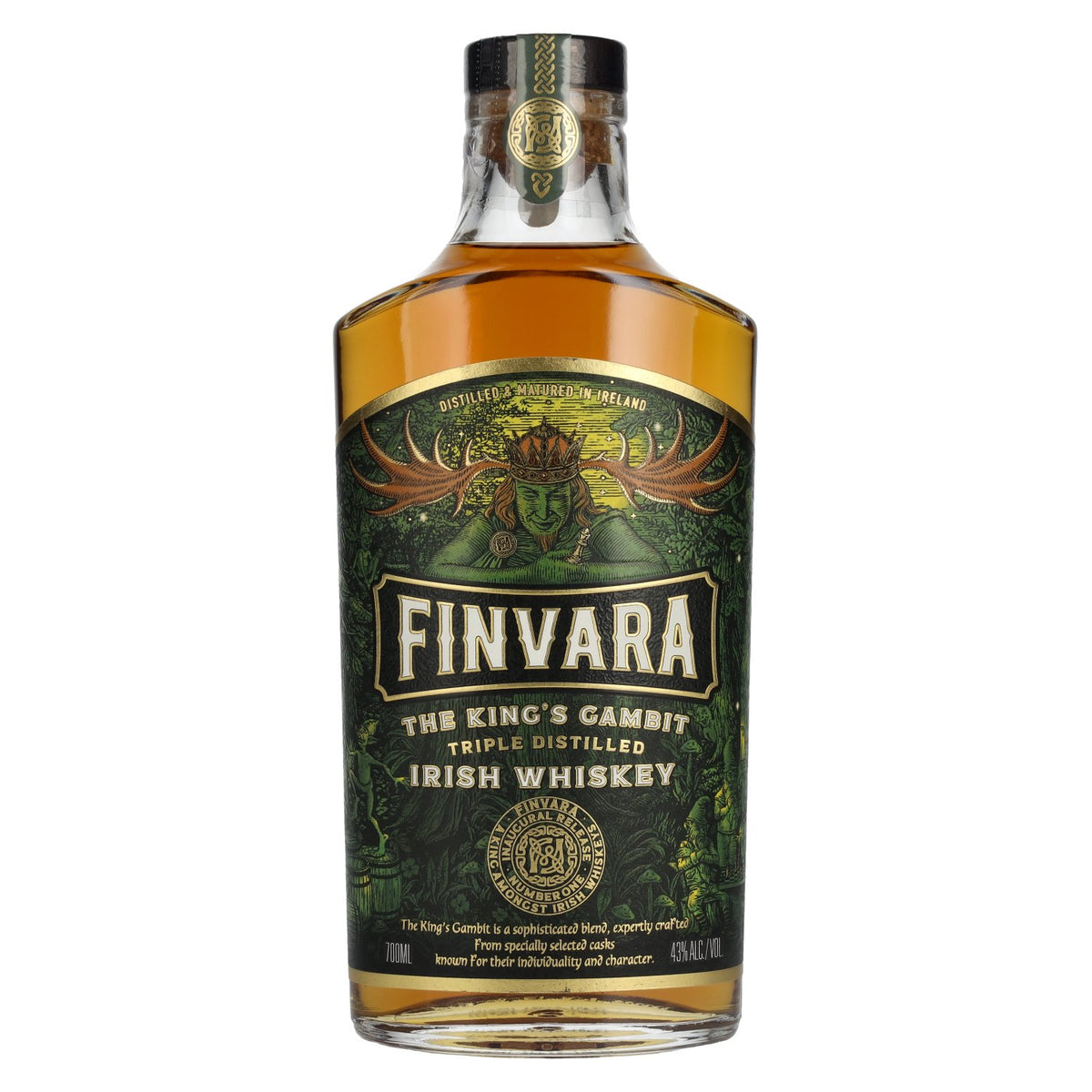 Finvara THE KING'S GAMBIT Triple-Distilled Irish Whiskey 43% vol. 0.7 l