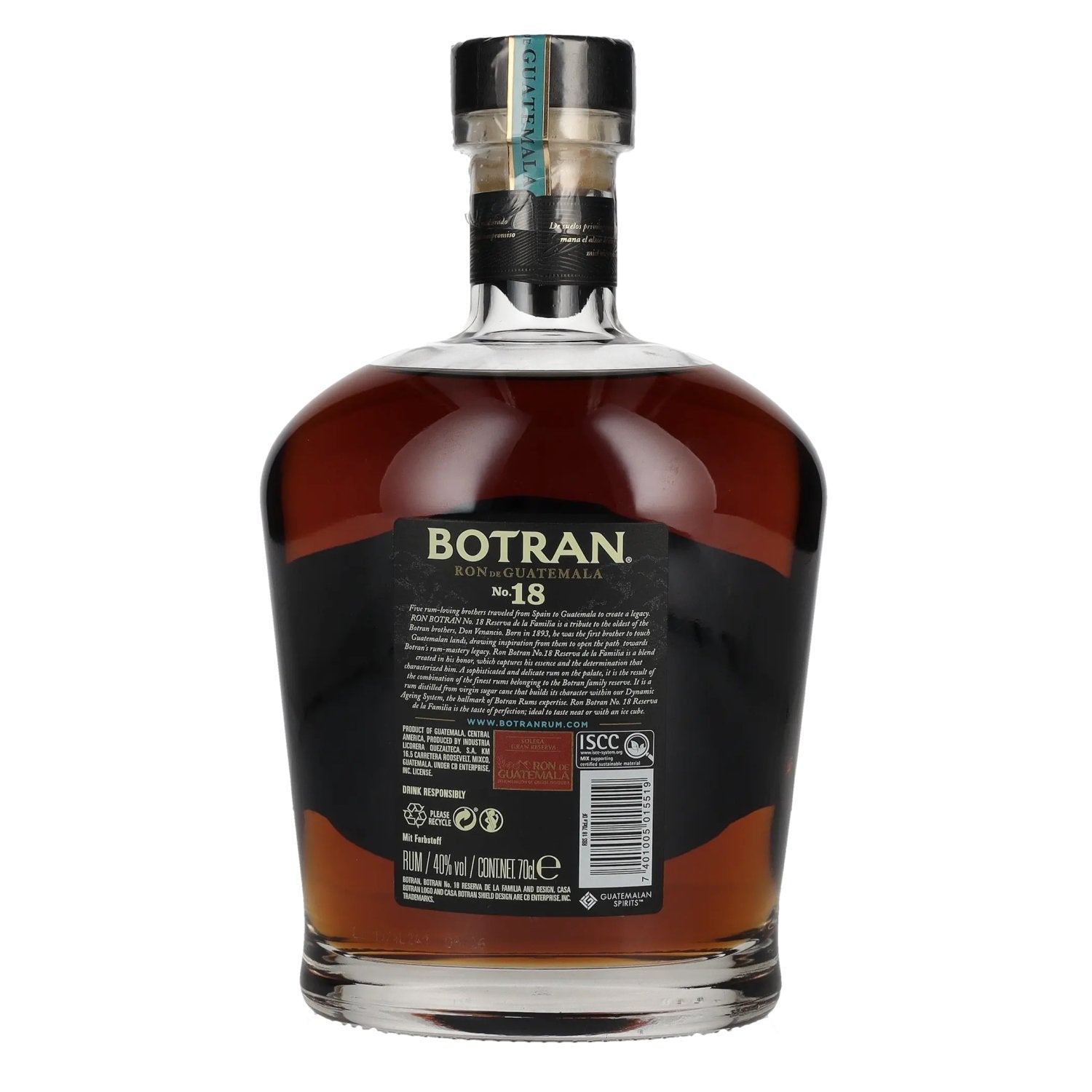 Botran Ron Botran Añejo No. 18 Reserva de la Familia 40% Vol. 0,7l