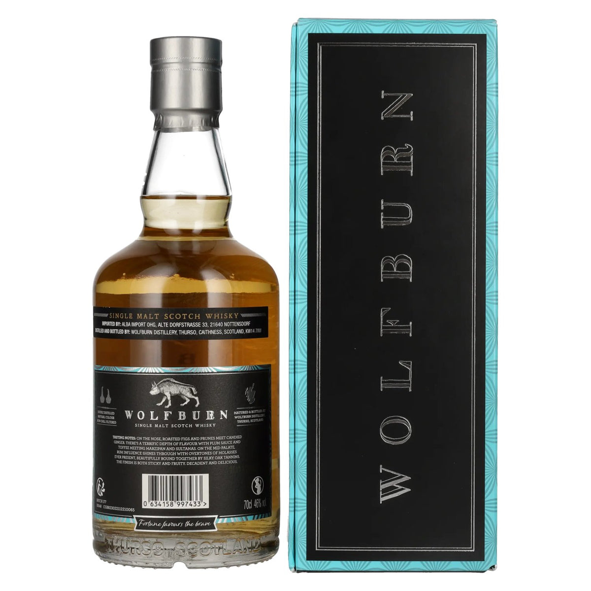 Wolfburn N°177 Single Malt Scotch Whisky Small Batch Release 46% ABV 0.7l in a gift box