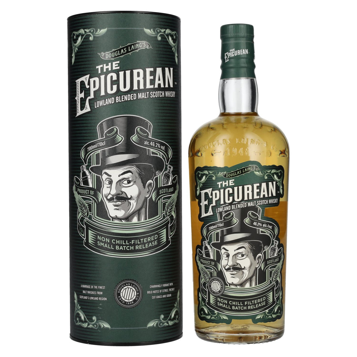 Douglas Laing THE EPICUREAN Lowland Blended Malt 46,2% Vol. 0,7l in Geschenkbox