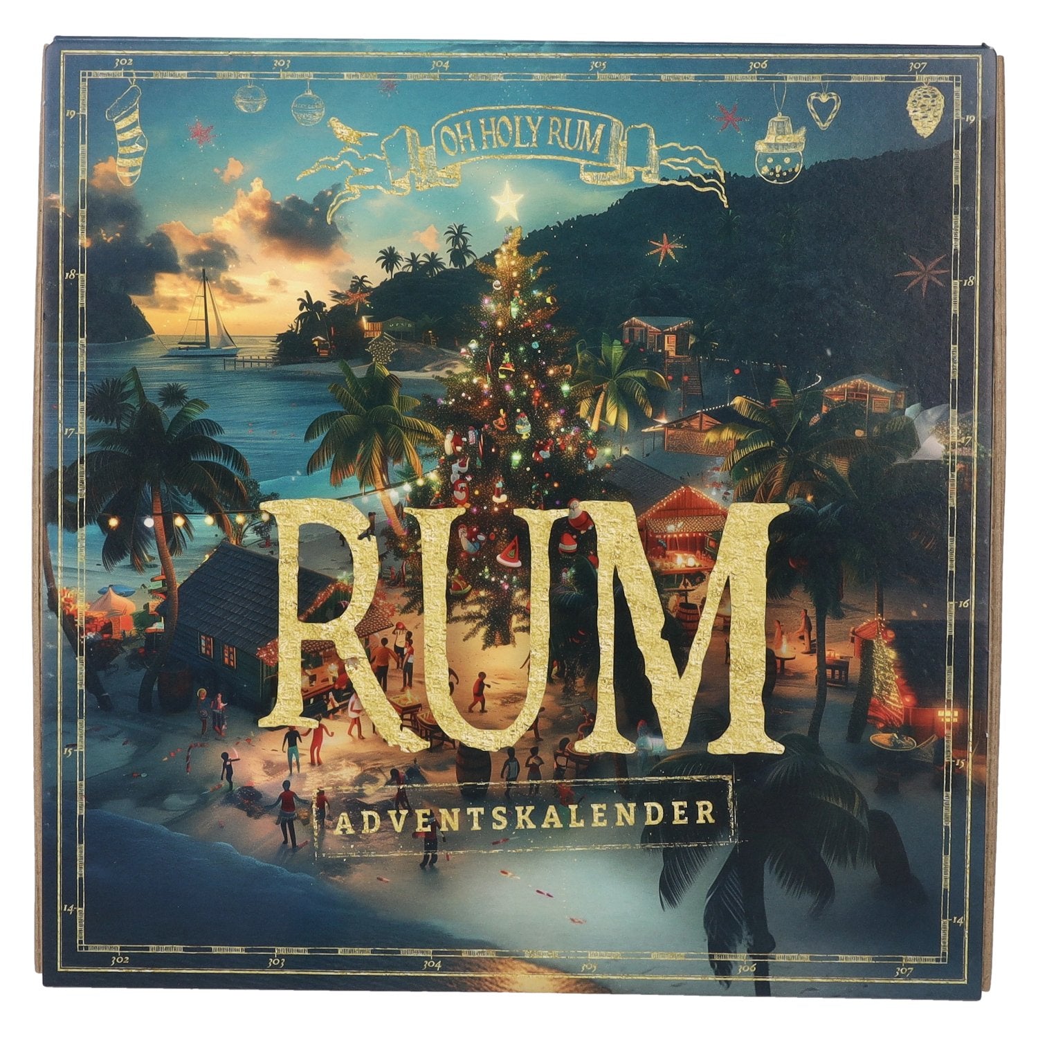 OH HOLY Rum Advent Calendar 43,5% Vol. 24x0,02l