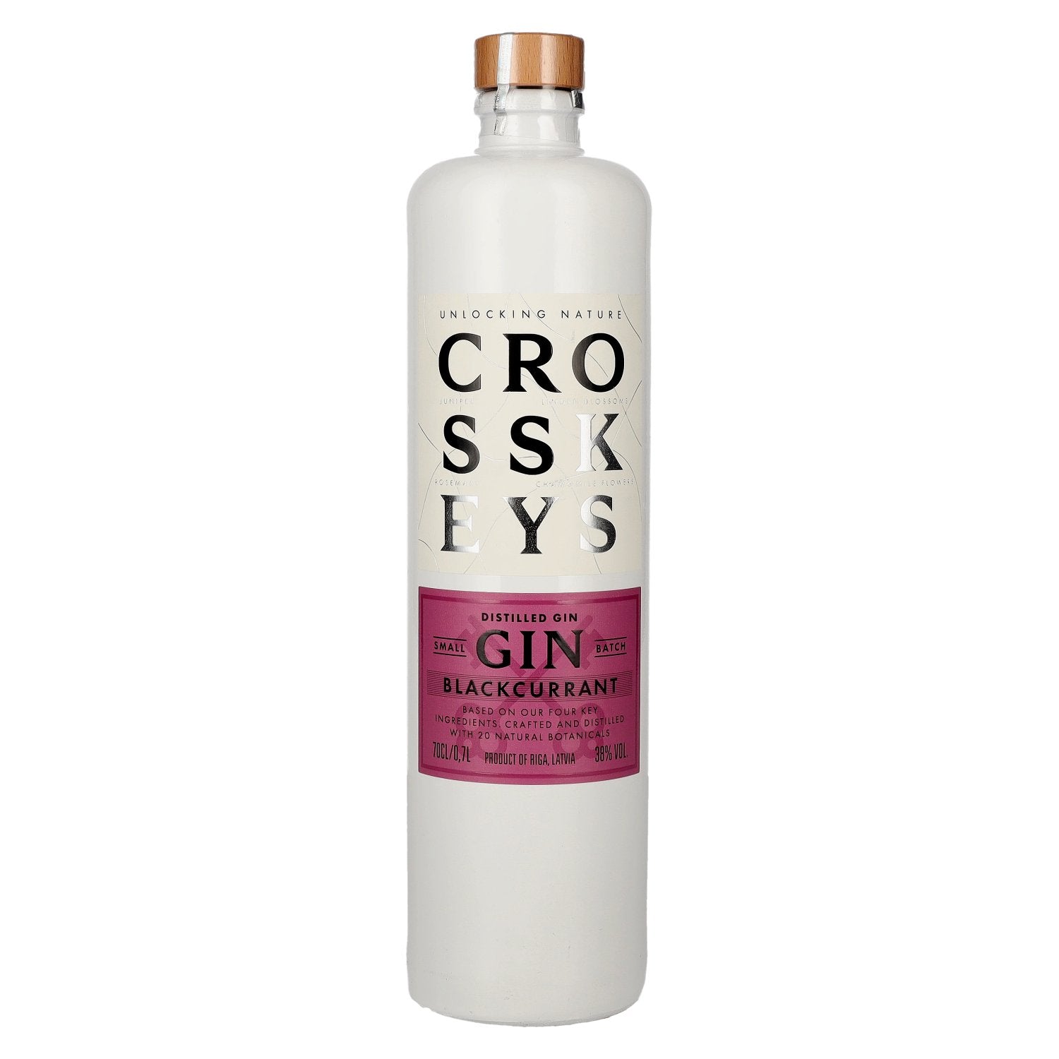 Cross Keys Gin Zwarte Bes Premium Ambachtelijke Gin 38% Vol. 0,7l