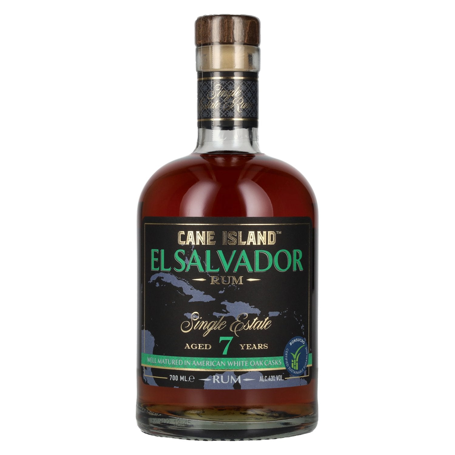 Cane Island Rum EL SALVADOR 7 Years Old Single Estate Rum 43% Vol. 0,7l