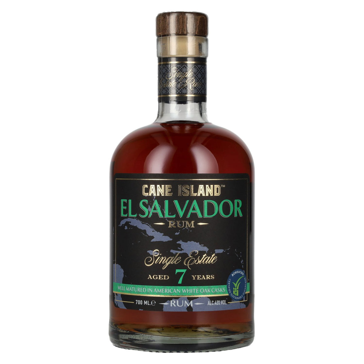 Cane Island Rum EL SALVADOR 7 Years Old Single Estate Rum 43% Vol. 0,7l