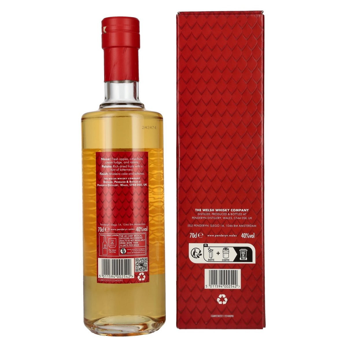 Penderyn LEGEND Single Malt Welsh Whiskey 40% Vol. 0,7l in Geschenkbox