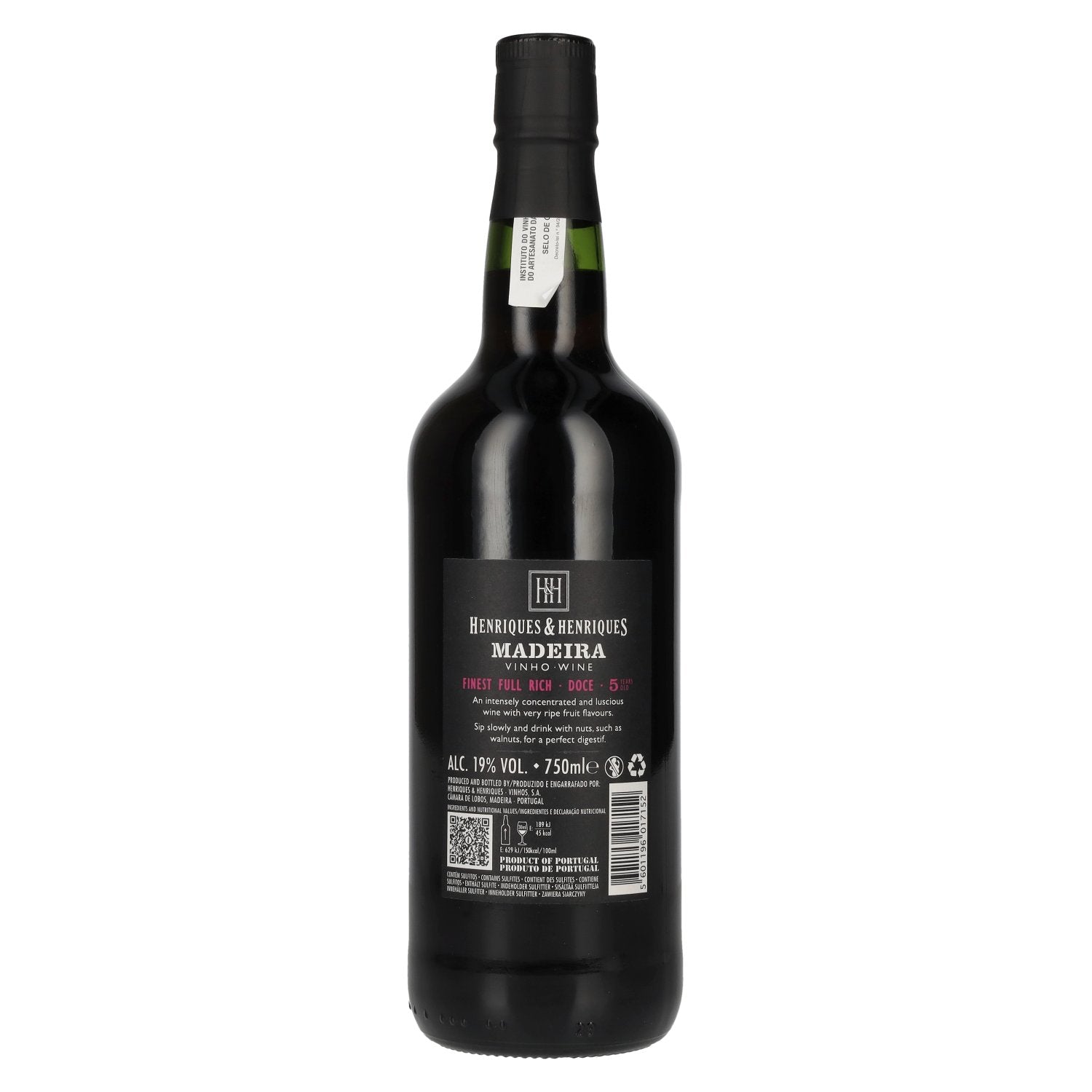 Henriques &amp; Henriques 5 Years Old Finest Full Rich Doce Madeira Vinho 19% Vol. 0,75l