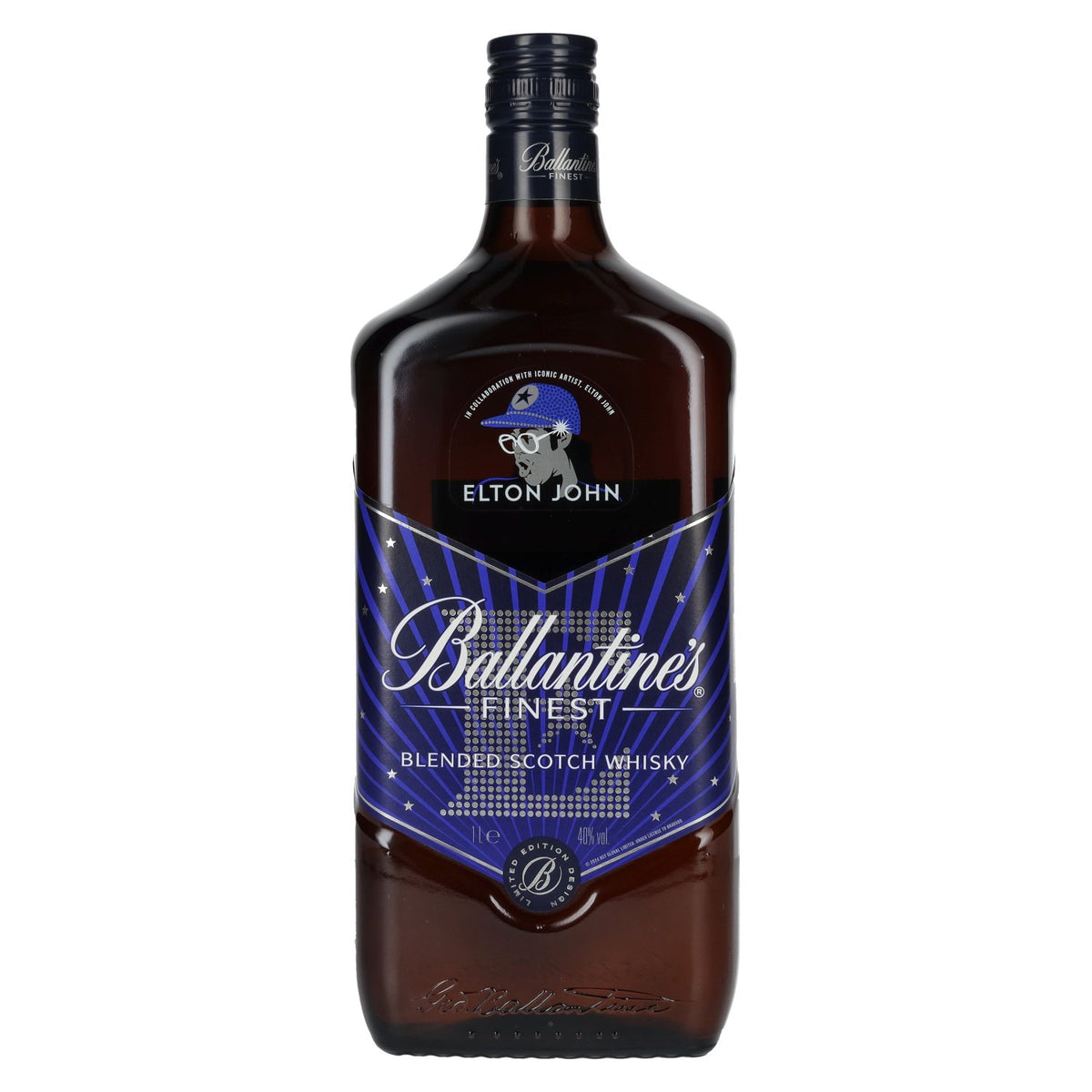 Ballantine's FINEST Blended Scotch Whisky ELTON JOHN Limited Edition 40% vol. 1 l
