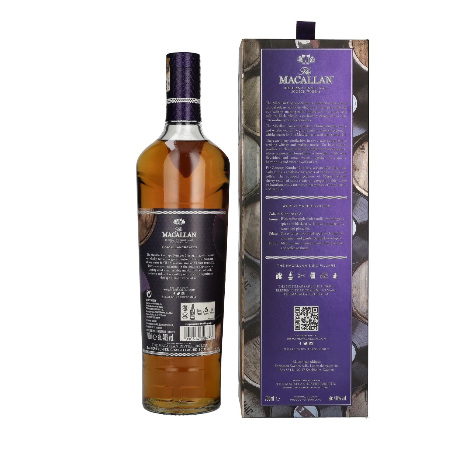 The Macallan CONCEPT N° 2 Limited Edition 2019 40% Vol. 0,7l in Geschenkbox