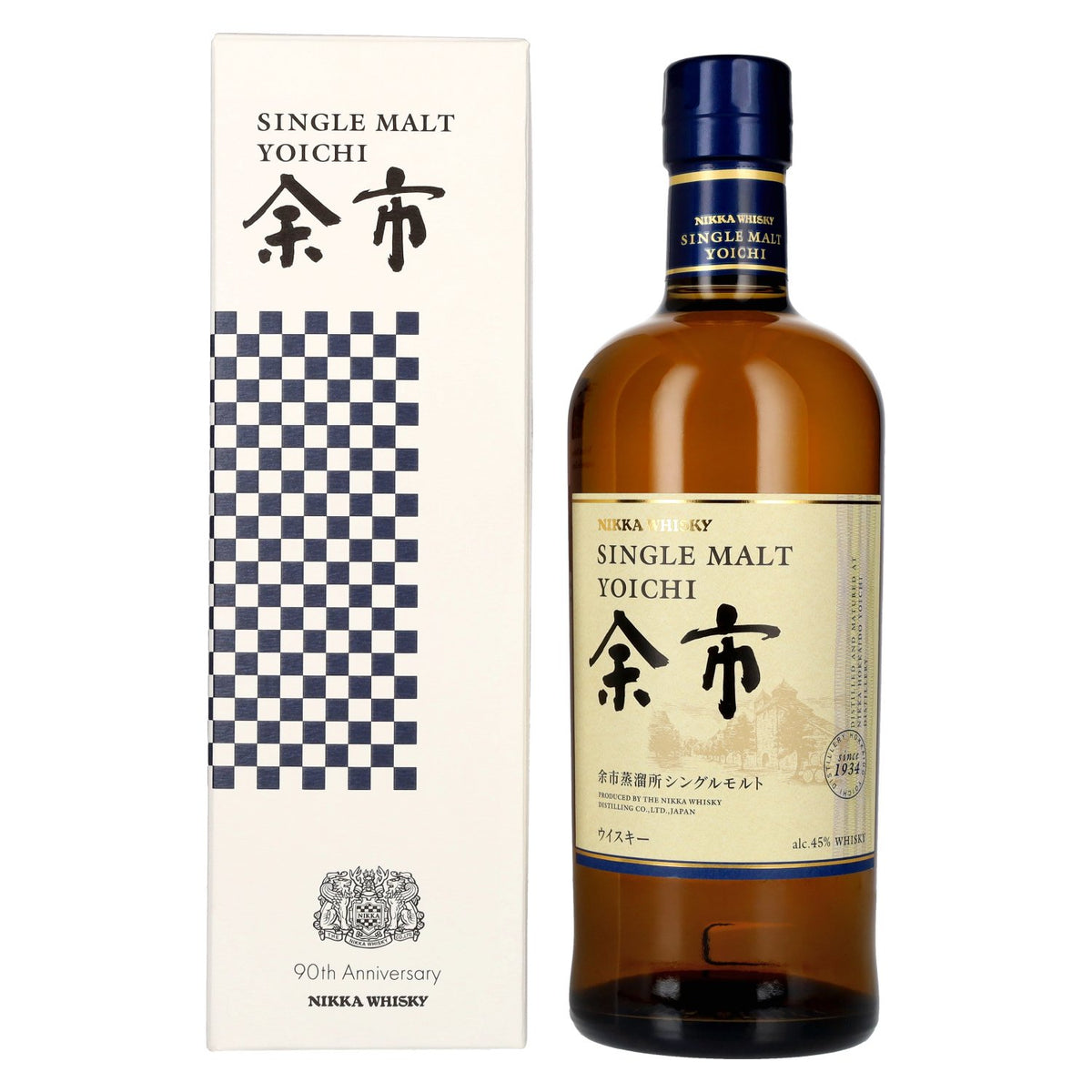 Nikka Yoichi Single Malt Whisky 90th Anniversary 45% Vol. 0,7l in Geschenkbox