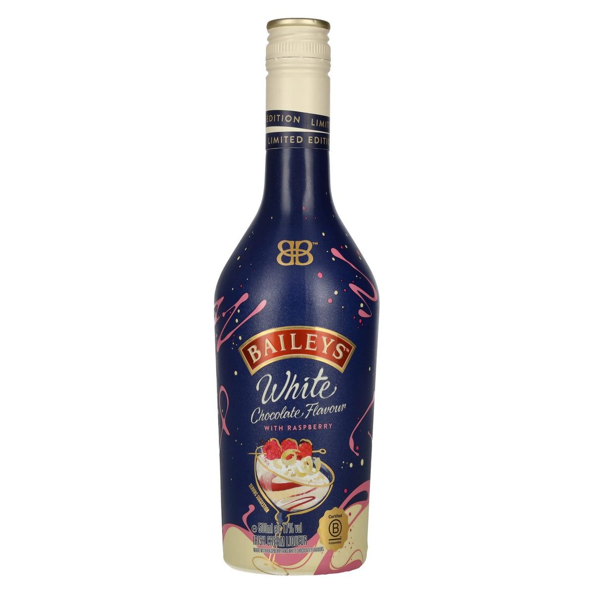 Baileys Witte Chocolade met Framboos Irish Cream Likeur Limited Edition 17% Vol. 0,5l