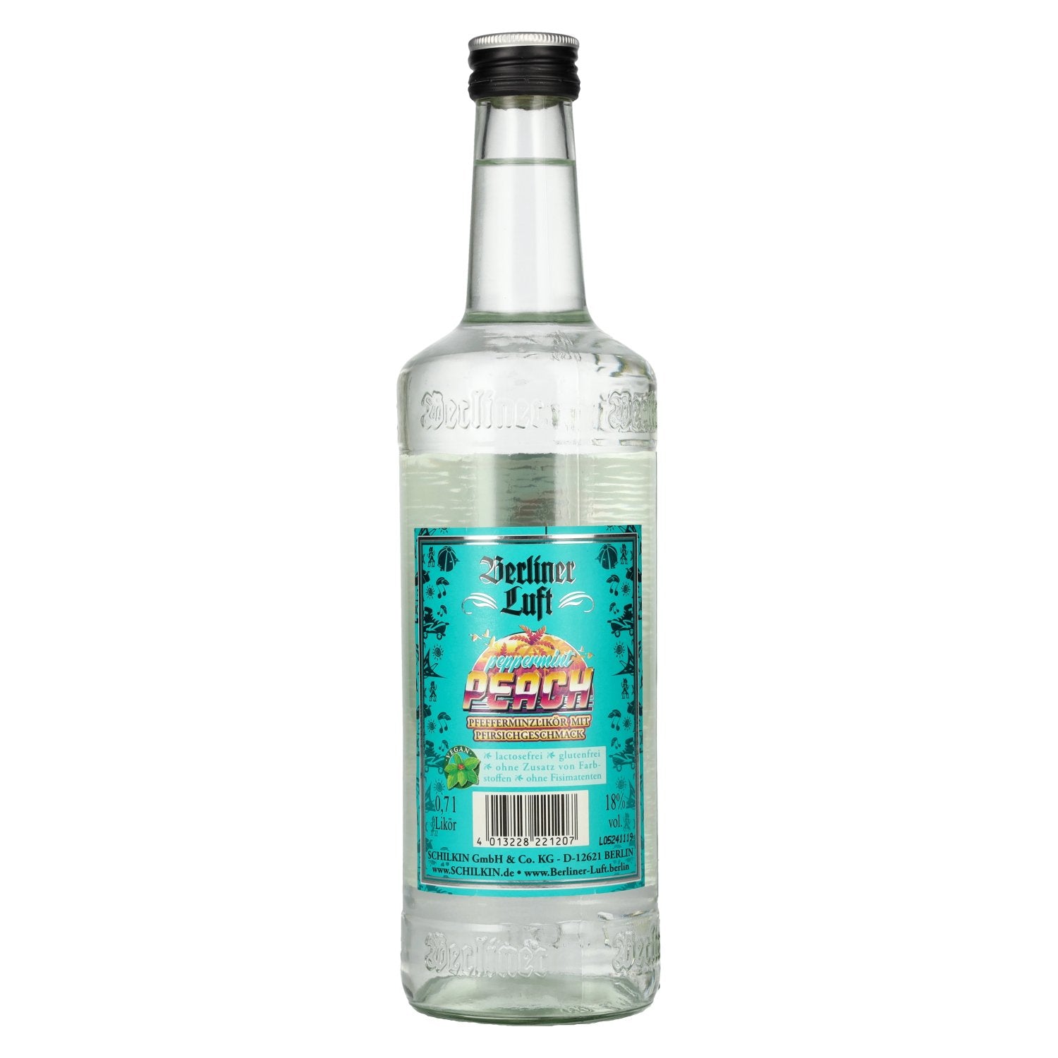 Berliner Luft PEPPERMINT PEACH Der Frische Pfefferminzlikör 18% Vol. 0,7l