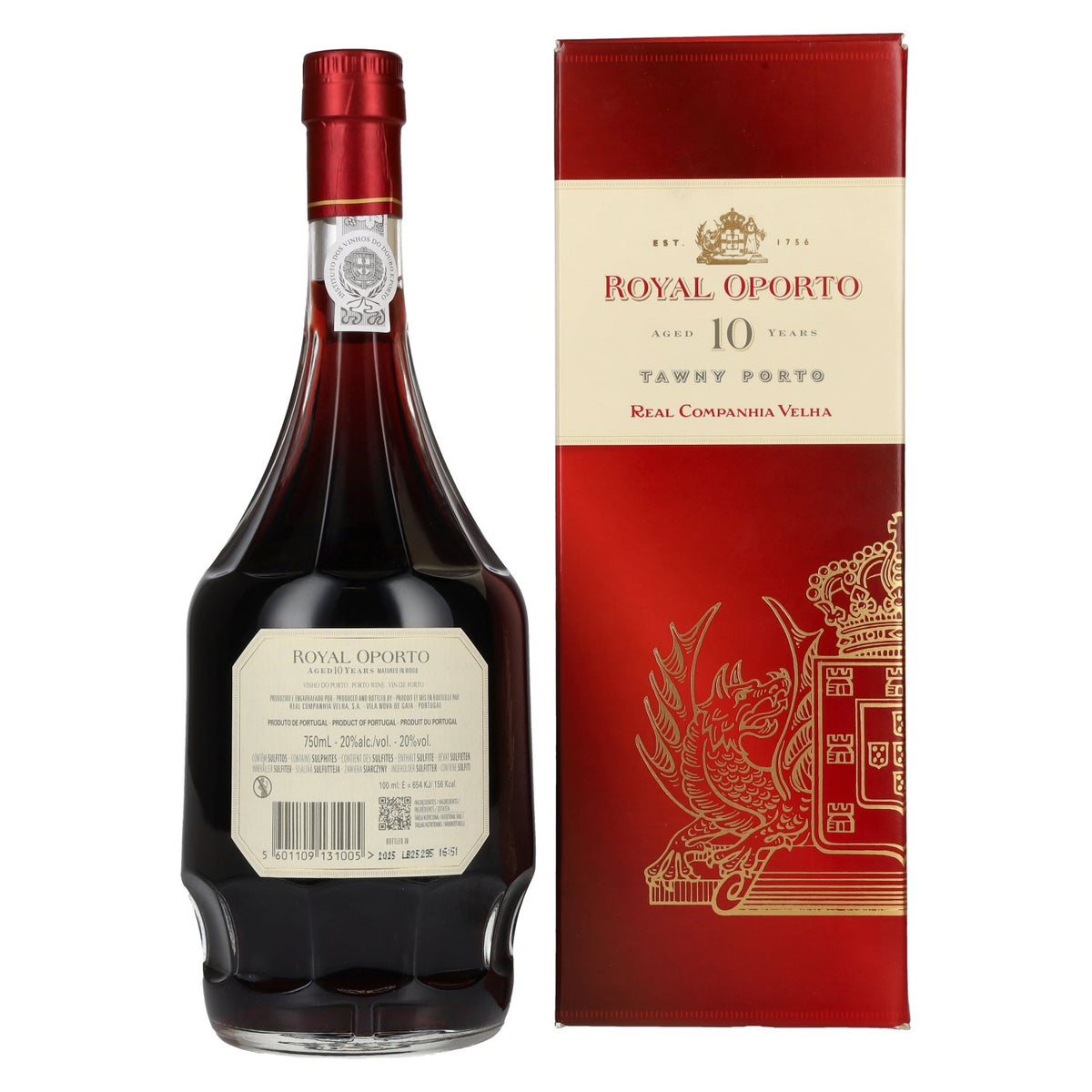 Royal Oporto 10-Year-Old Tawny Port 20% ABV, 0.75 l in a gift box
