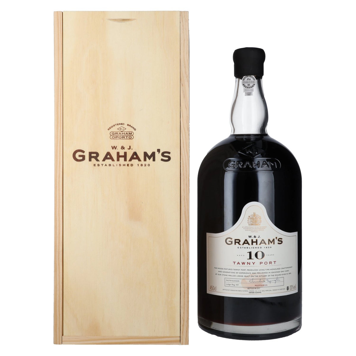 W. &amp; J. Graham's Tawny Port, 10 Years Old, 20% vol., 4.5 litres, in a wooden box
