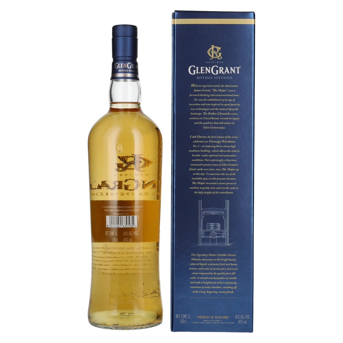Glen Grant Rothes Chronicles Cask Haven Single Malt Scotch Whisky 46% Vol. 1l in Geschenkbox