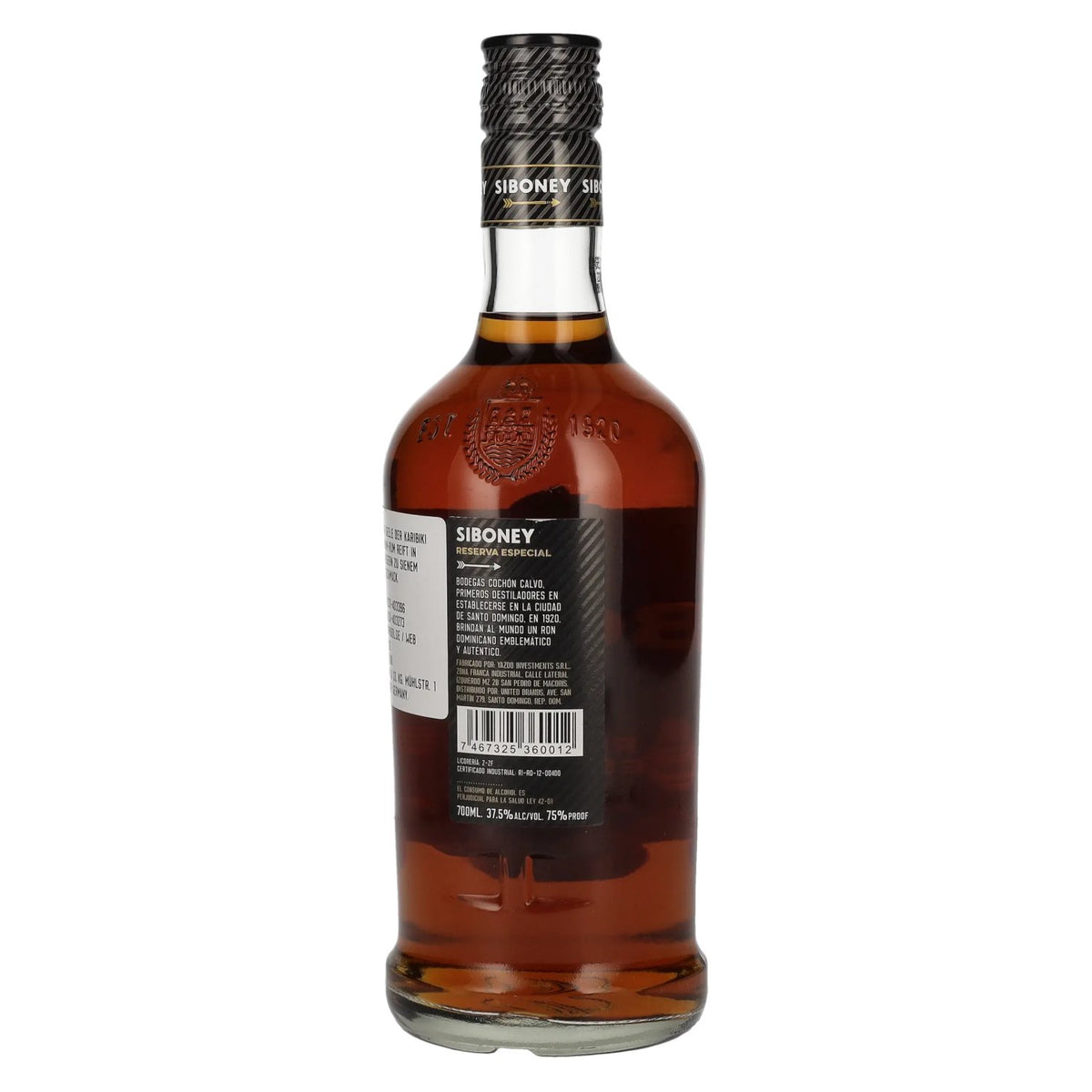 Ron Siboney RESERVA ESPECIAL Ron Dominicano 37,5% vol. 0,7 l