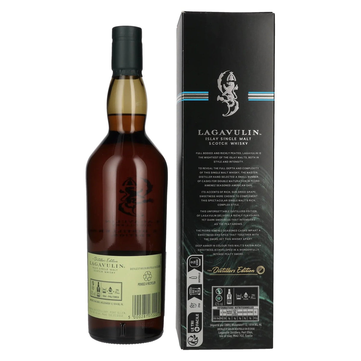 Lagavulin The Distillers Edition Double Matured Islay Single Malt Whisky 2023 43% ABV 0.7l in a gift box