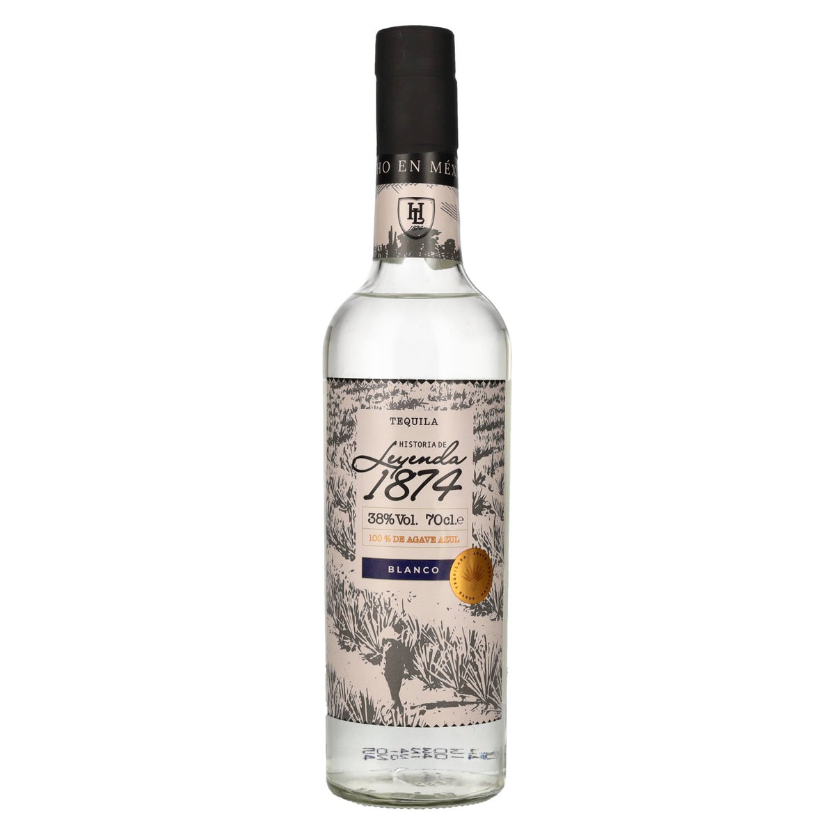 Historia de Leyenda 1874 Blanco 100 % d'agave bleu, 38 % vol., 0,7 l