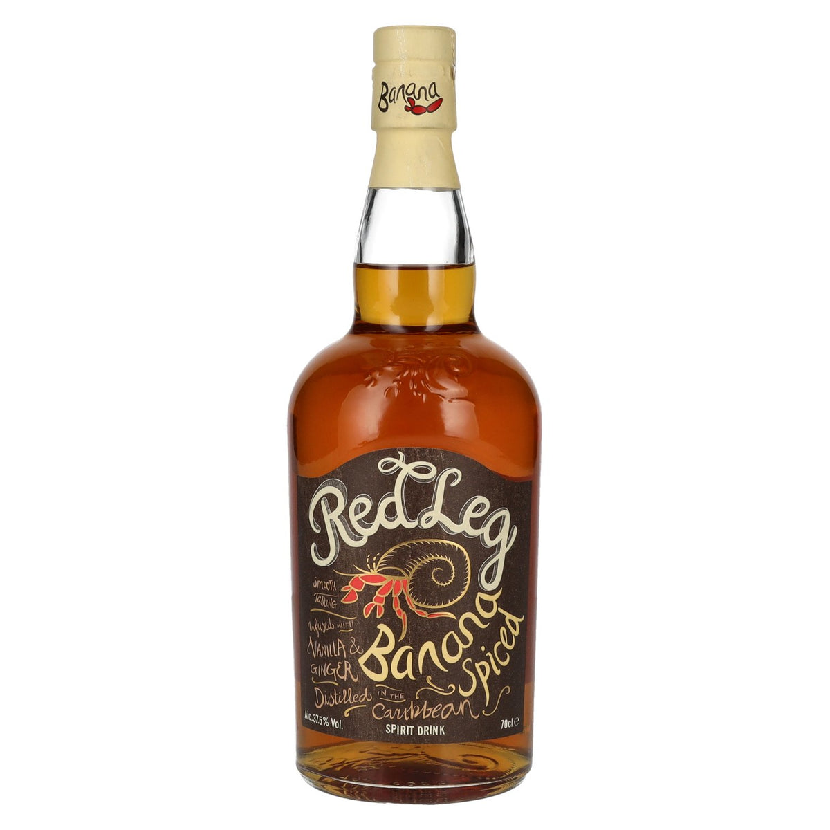 RedLeg Banana Spiced Rum 37,5% vol. 0,7 l